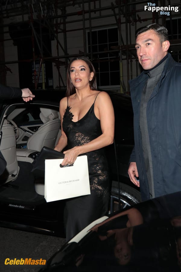 Eva Longoria Sizzles In A Black Dress At Victoria Beckhams 50th Birthday Bash In London photo 58