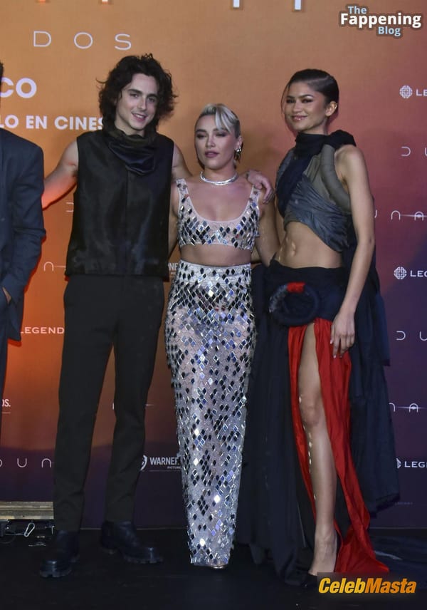 Florence Pugh Stuns In Glamorous Outfit At Dune: Part Two Bash Premiere In Mexico City photo 29