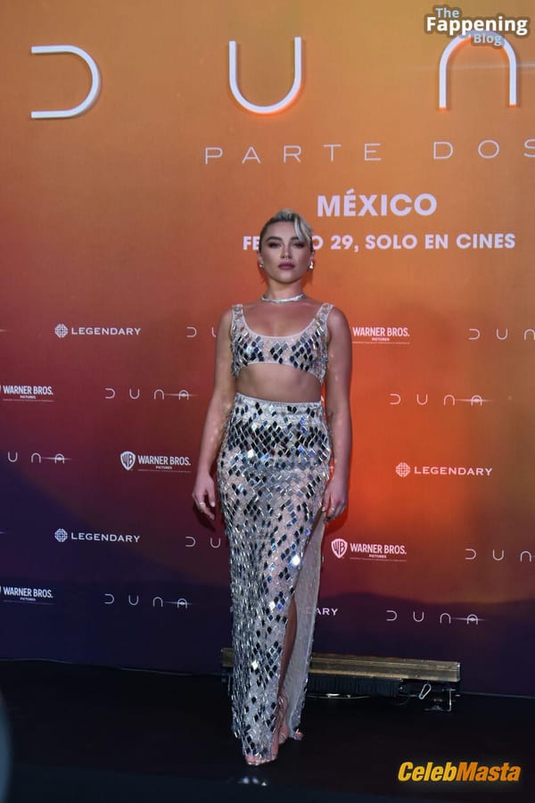 Florence Pugh Stuns In Glamorous Outfit At Dune: Part Two Bash Premiere In Mexico City photo 35