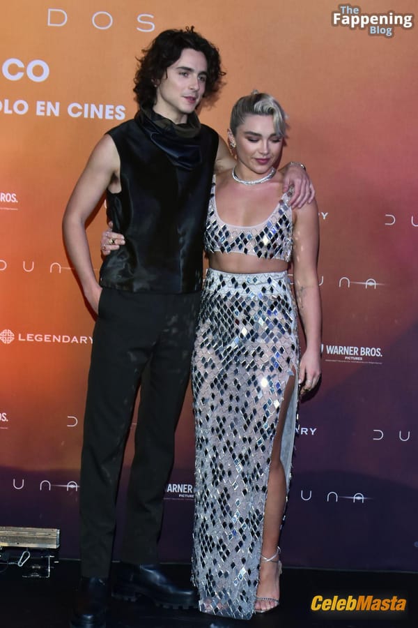 Florence Pugh Stuns In Glamorous Outfit At Dune: Part Two Bash Premiere In Mexico City photo 36