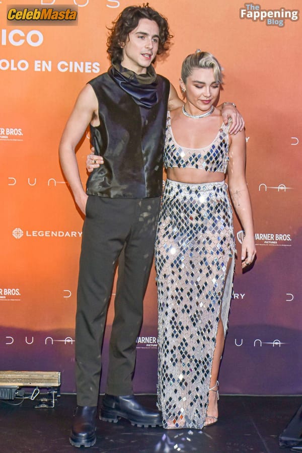 Florence Pugh Stuns In Glamorous Outfit At Dune: Part Two Bash Premiere In Mexico City photo 48