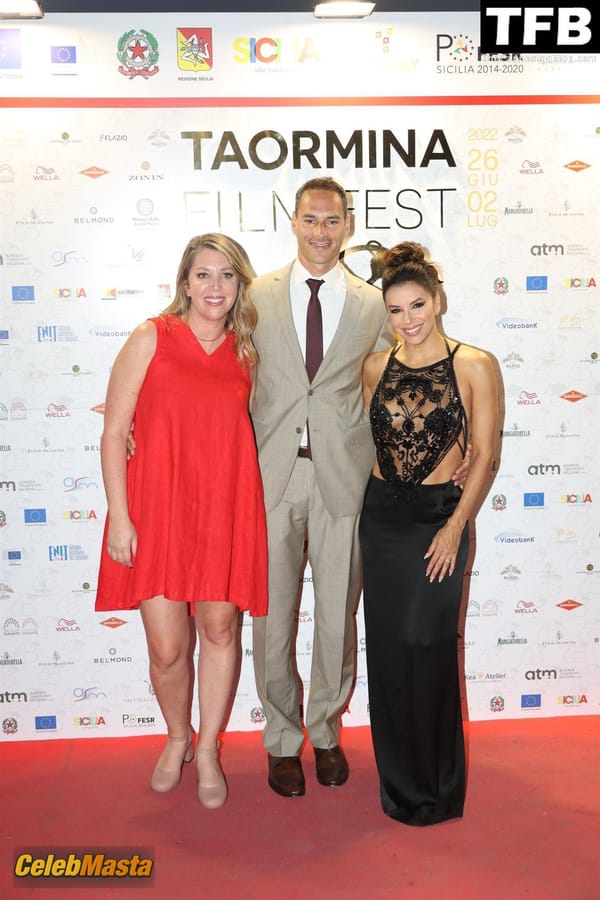 Eva Longoria Seen Flaunting Her Hot Figure In A See-Through Dress At The Taormina Film Fest in Italy photo 33