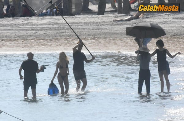 Hailey Baldwin Bieber poses during a photoshoot on the beach in Miami photo 21