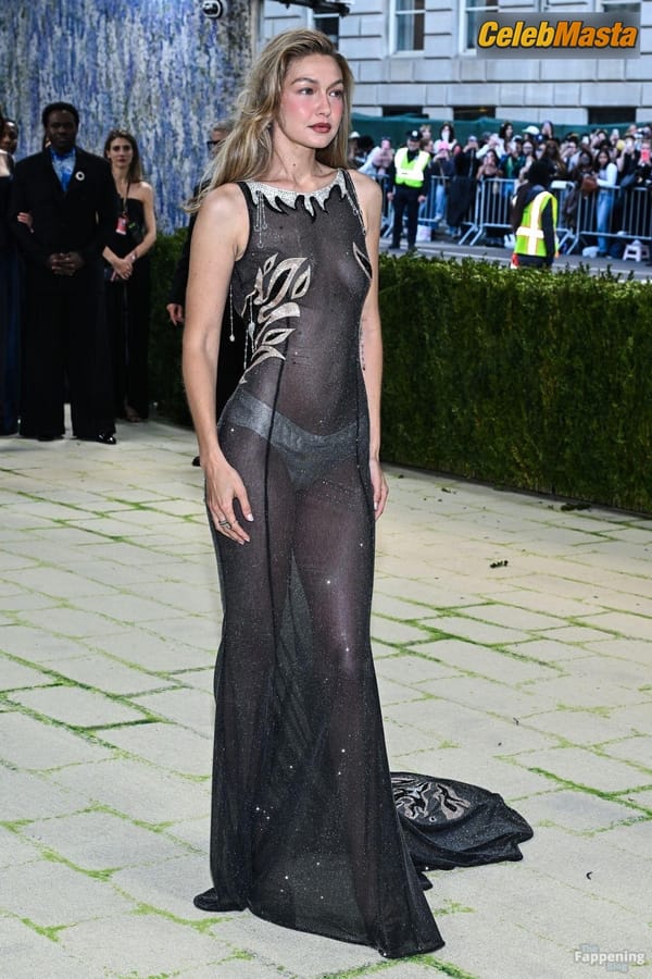 Gigi Hadid Flashes Her Hot Undies In A Gorgeous See-Through Dress At The Met Gala In NYC photo 17
