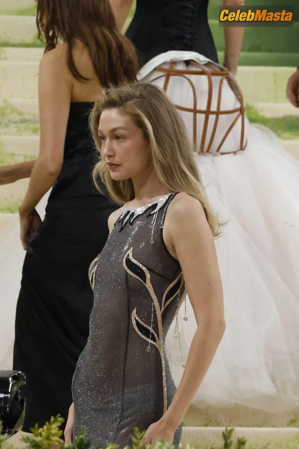 Gigi Hadid Flashes Her Hot Undies In A Gorgeous See-Through Dress At The Met Gala In NYC photo 31