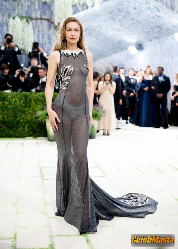 Gigi Hadid Flashes Her Hot Undies In A Gorgeous See-Through Dress At The Met Gala In NYC photo 57