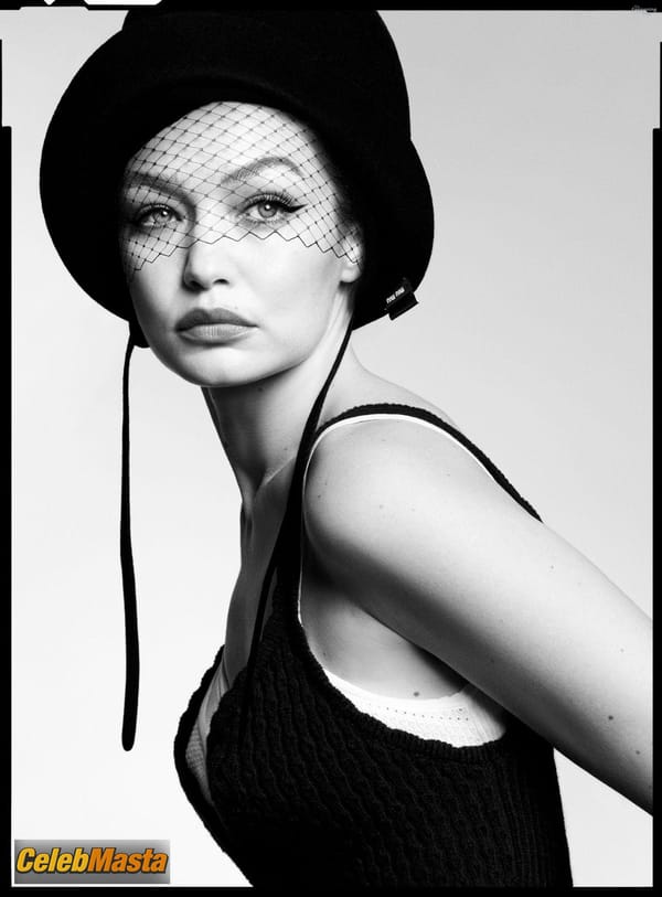 Gigi Hadid Poses In A Hot Bra And Shows Off Her Slender Figure In A Photoshoot For V Magazine photo 6