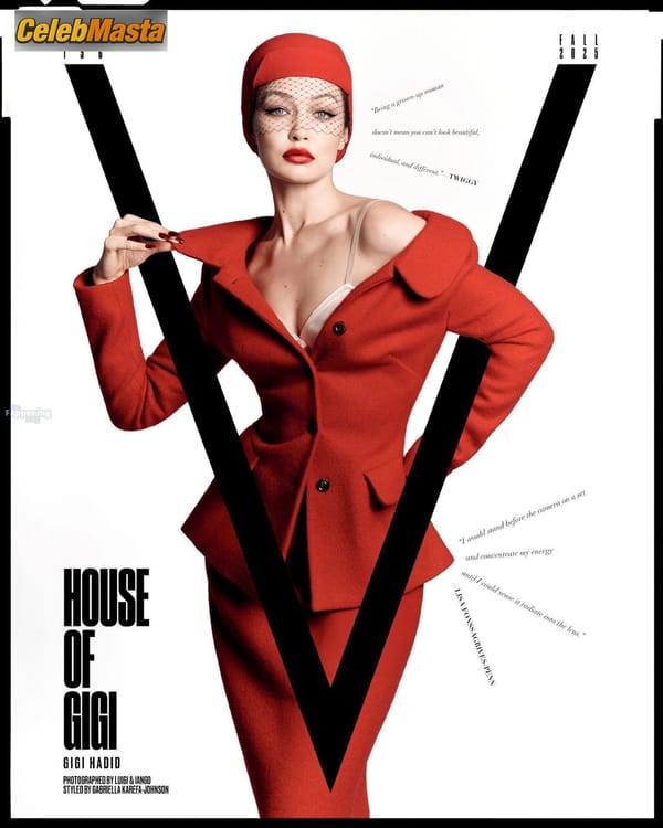 Gigi Hadid Poses In A Hot Bra And Shows Off Her Slender Figure In A Photoshoot For V Magazine photo 10
