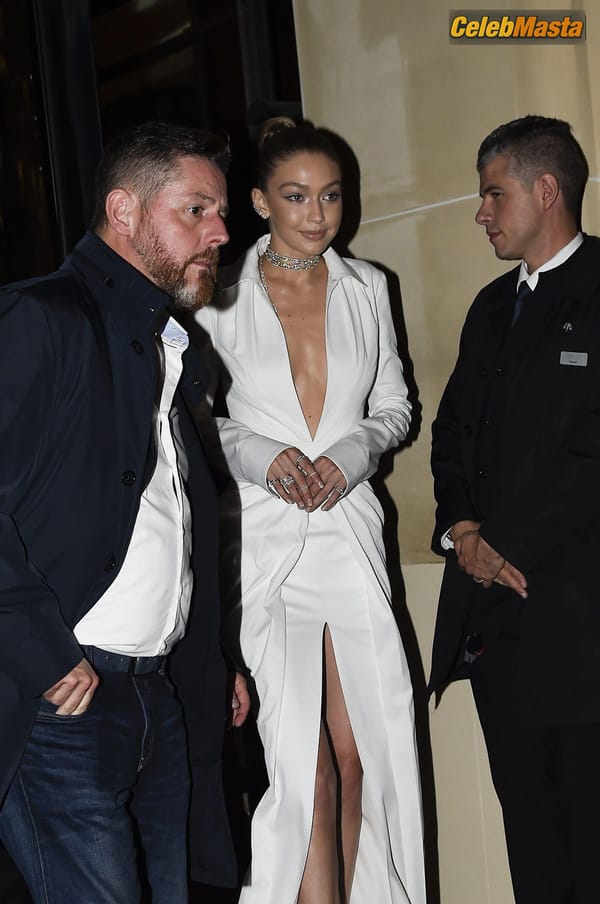 Gigi Hadid Braless Leaving Her Hotel During Paris Fashion Week photo 11