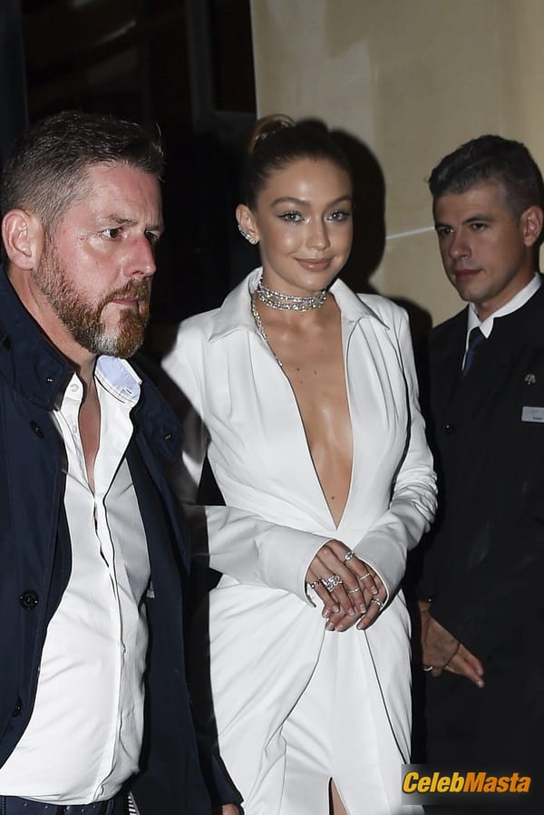 Gigi Hadid Braless Leaving Her Hotel During Paris Fashion Week photo 15