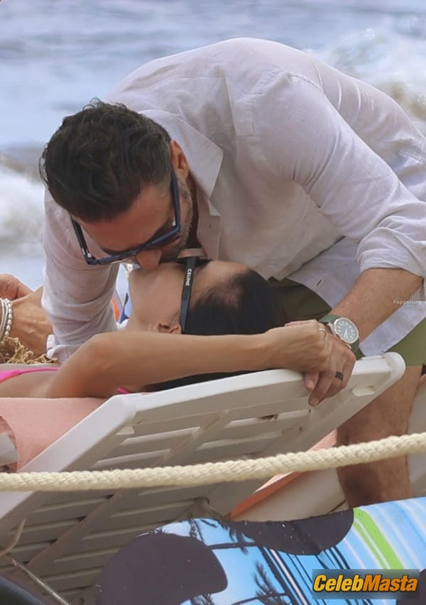 Eva Longoria Spotted With Jose Baston Showing Off Her Voluptuous Body In A Hot Pink Bikini At Marbella Beach In Spain photo 22