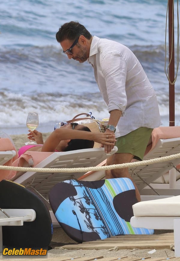 Eva Longoria Spotted With Jose Baston Showing Off Her Voluptuous Body In A Hot Pink Bikini At Marbella Beach In Spain photo 23