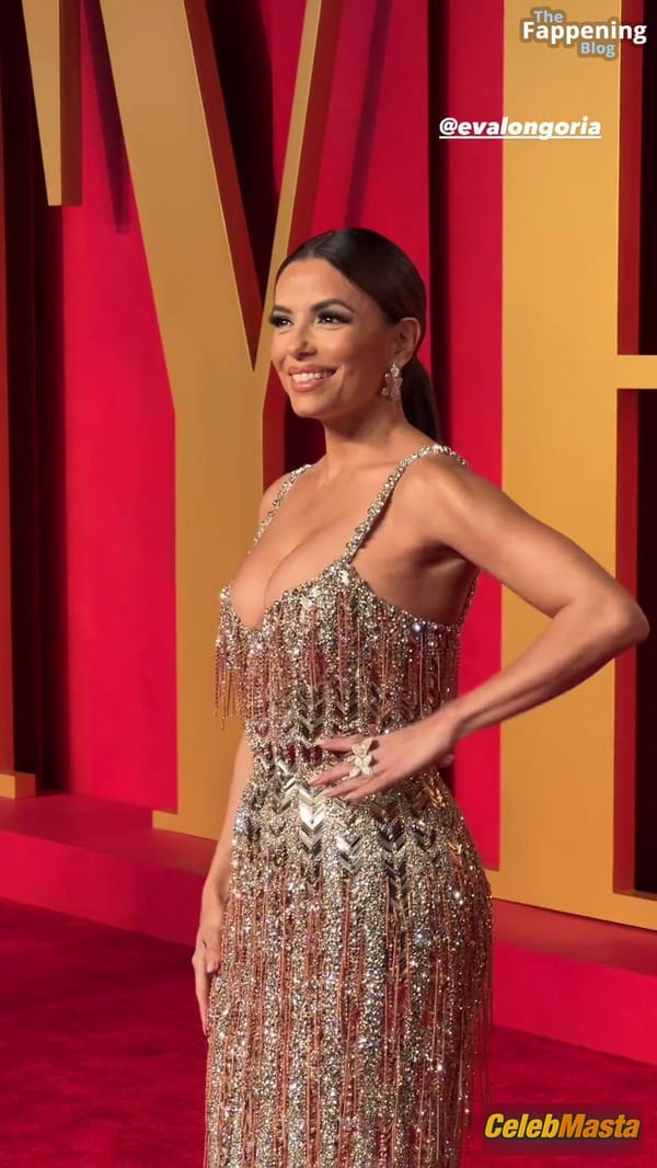 Eva Longoria Shows Off Her Luscious Cleavage At The Vanity Fair Oscar Party In Beverly Hills photo 5