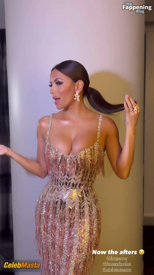 Eva Longoria Shows Off Her Luscious Cleavage At The Vanity Fair Oscar Party In Beverly Hills photo 27