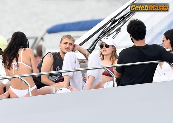 Gigi Hadid On Yacht With Brother Anwar Hadid And Some Friends in Miami photo 4