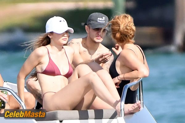 Gigi Hadid On Yacht With Brother Anwar Hadid And Some Friends in Miami photo 11
