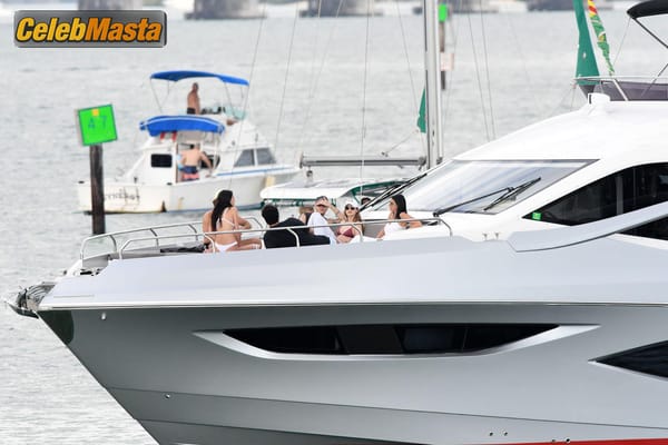 Gigi Hadid On Yacht With Brother Anwar Hadid And Some Friends in Miami photo 14