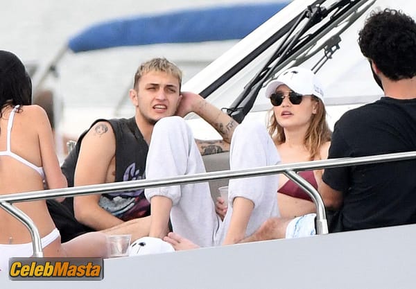 Gigi Hadid On Yacht With Brother Anwar Hadid And Some Friends in Miami photo 17