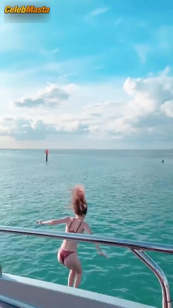 Gigi Hadid On Yacht With Brother Anwar Hadid And Some Friends in Miami photo 26
