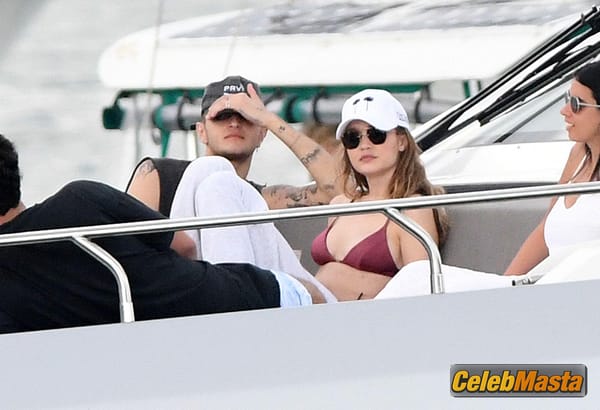Gigi Hadid On Yacht With Brother Anwar Hadid And Some Friends in Miami photo 30