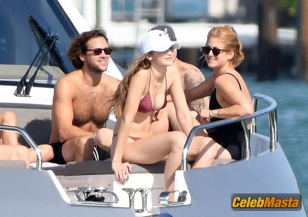 Gigi Hadid On Yacht With Brother Anwar Hadid And Some Friends in Miami photo 32