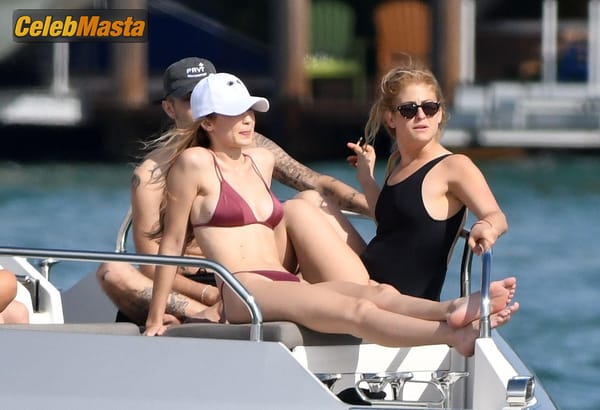 Gigi Hadid On Yacht With Brother Anwar Hadid And Some Friends in Miami photo 36