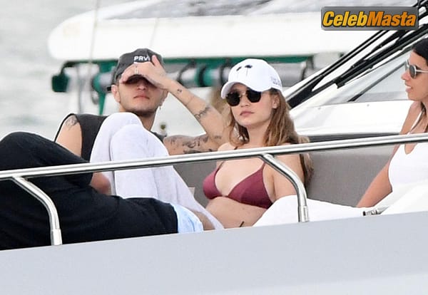 Gigi Hadid On Yacht With Brother Anwar Hadid And Some Friends in Miami photo 42