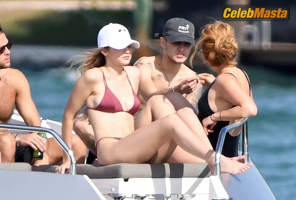 Gigi Hadid On Yacht With Brother Anwar Hadid And Some Friends in Miami photo 45