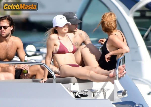 Gigi Hadid On Yacht With Brother Anwar Hadid And Some Friends in Miami photo 47