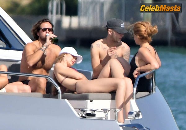 Gigi Hadid On Yacht With Brother Anwar Hadid And Some Friends in Miami photo 53