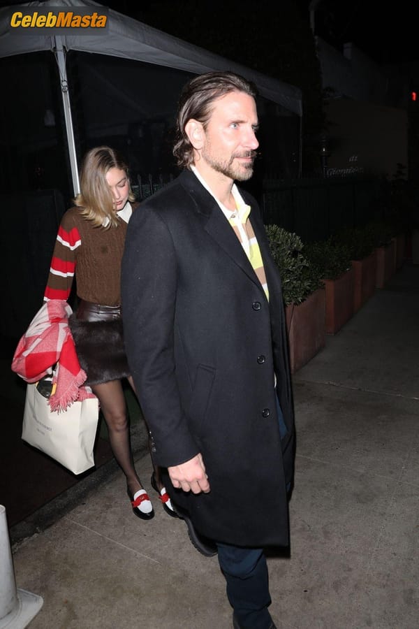 Gigi Hadid Seen With Her Boyfriend Bradley Cooper Going For A Dinner In Beverly Hills photo 20