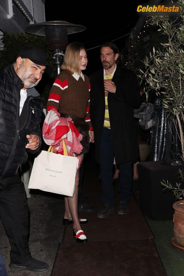 Gigi Hadid Seen With Her Boyfriend Bradley Cooper Going For A Dinner In Beverly Hills photo 54