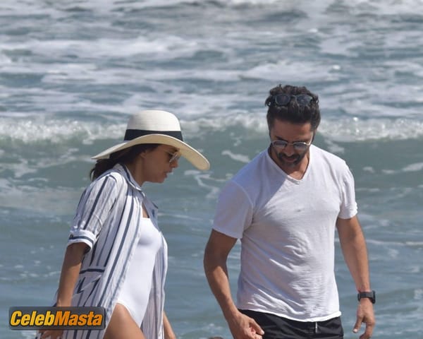 Eva Longoria and husband Pepe Baston seen on a family holiday at the beach in Marbella photo 21