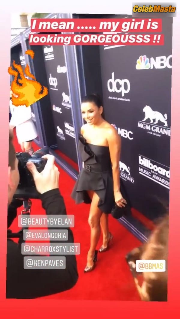Eva Longoria stuns in a black dress at the 2019 Billboard Music Awards in Las Vegas photo 5