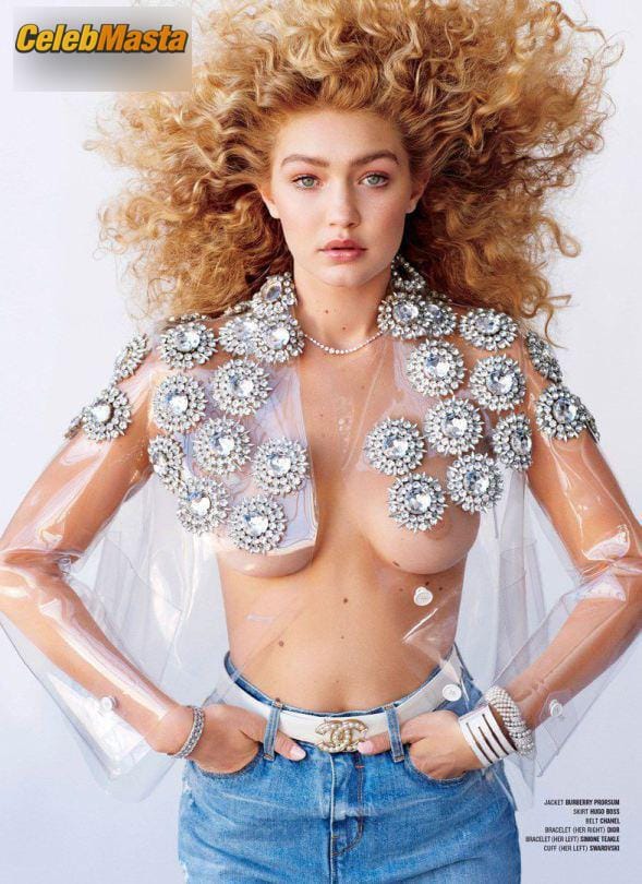 Gigi Hadid Topless for V Magazine photo 7