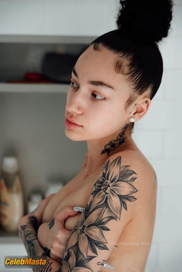 Bhad Bhabie Photos: Posing Topless In Lingerie Showing Off Her Hot Curvy Body photo 2