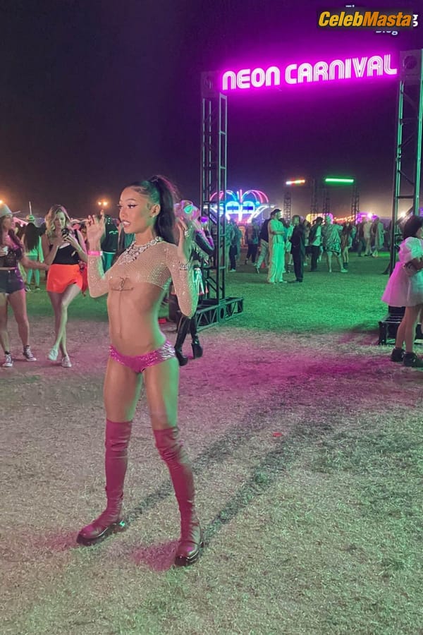 Coi Leray Photo Gallery: Flaunts Her Assets At Neon Carnival Party photo 4