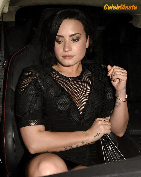 Demi Lovato Pics: Pussy Exposed While In Car photo 4