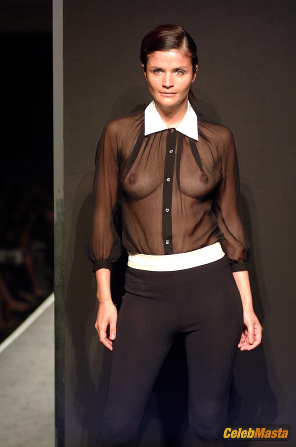 Helena Christensen Pics: In A See Through Top At The Alessandro Dell’acqua photo 1