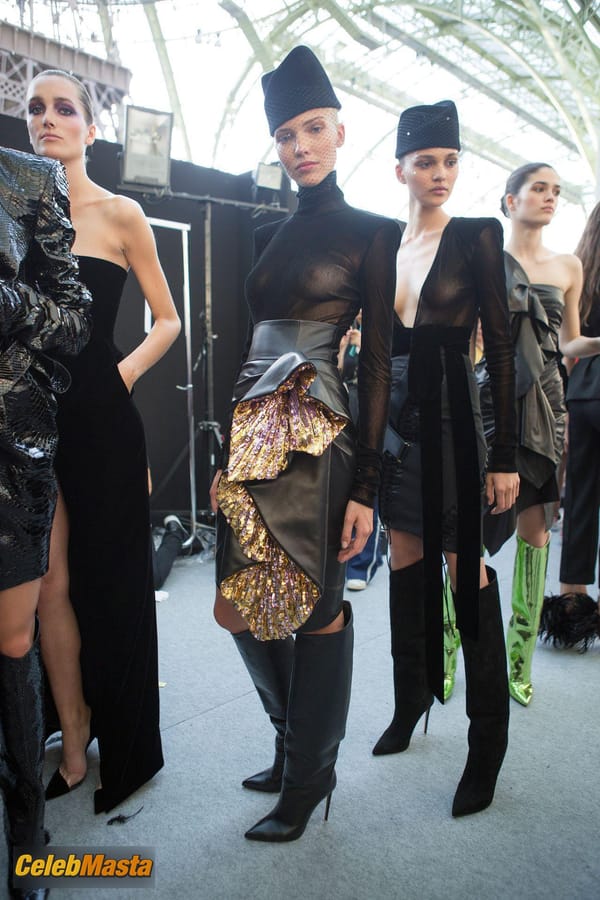 Sasha Luss Photo Gallery: In A See-through Black Top While Alexandre Vauthier Hc photo 1