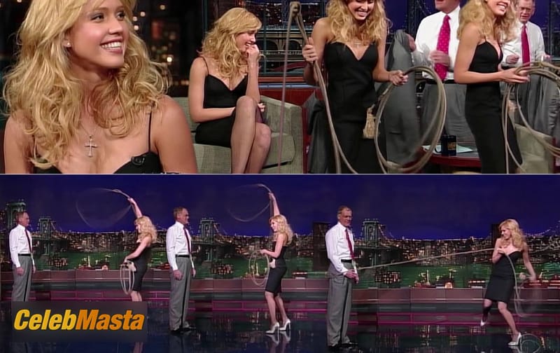 Jessica Alba in Late Show With David Letterman (1993)