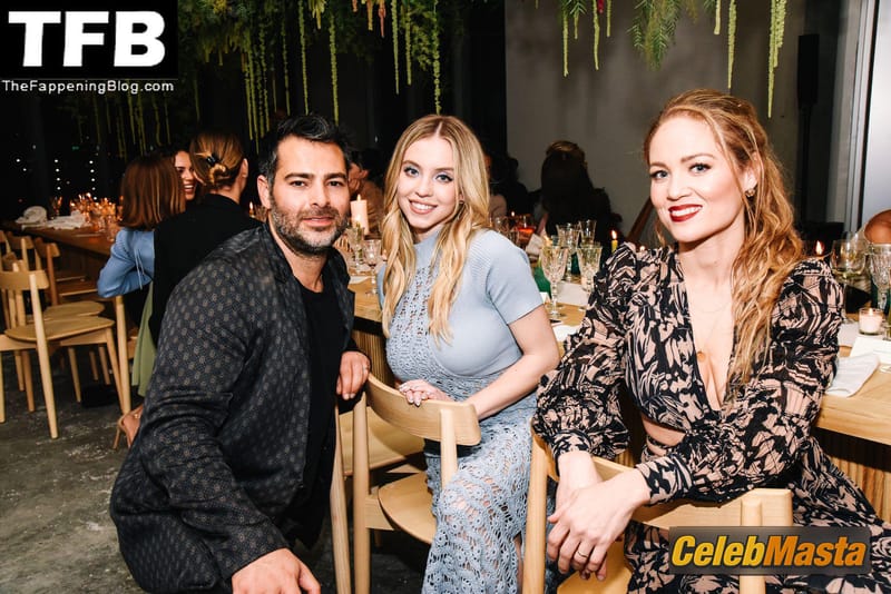 Sydney Sweeney Is Pictured at Jonathan Simkhai X Saks Fifth Avenue Cocktail And Dinner Party Photo Gallery photo 4