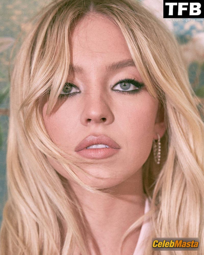 Sydney Sweeney Sexy Poses Showcasing Her Hot Figure Wearing A Short Skirt In A Photoshoot photo 2