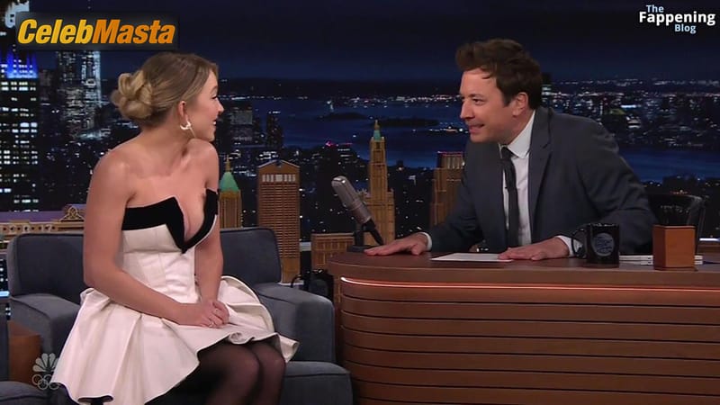 Sydney Sweeney Sexy Shows Off Her Hot Tits In Revealing Dress At The Tonight Show In New York City Photo Gallery photo 3
