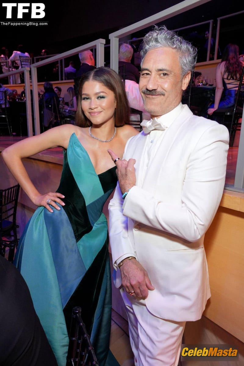 Zendaya Sexy Seen Flaunting Her Stunning Figure Wearing A Blue Strapless Dress At The Time Gala in NYC Photo Gallery photo 3