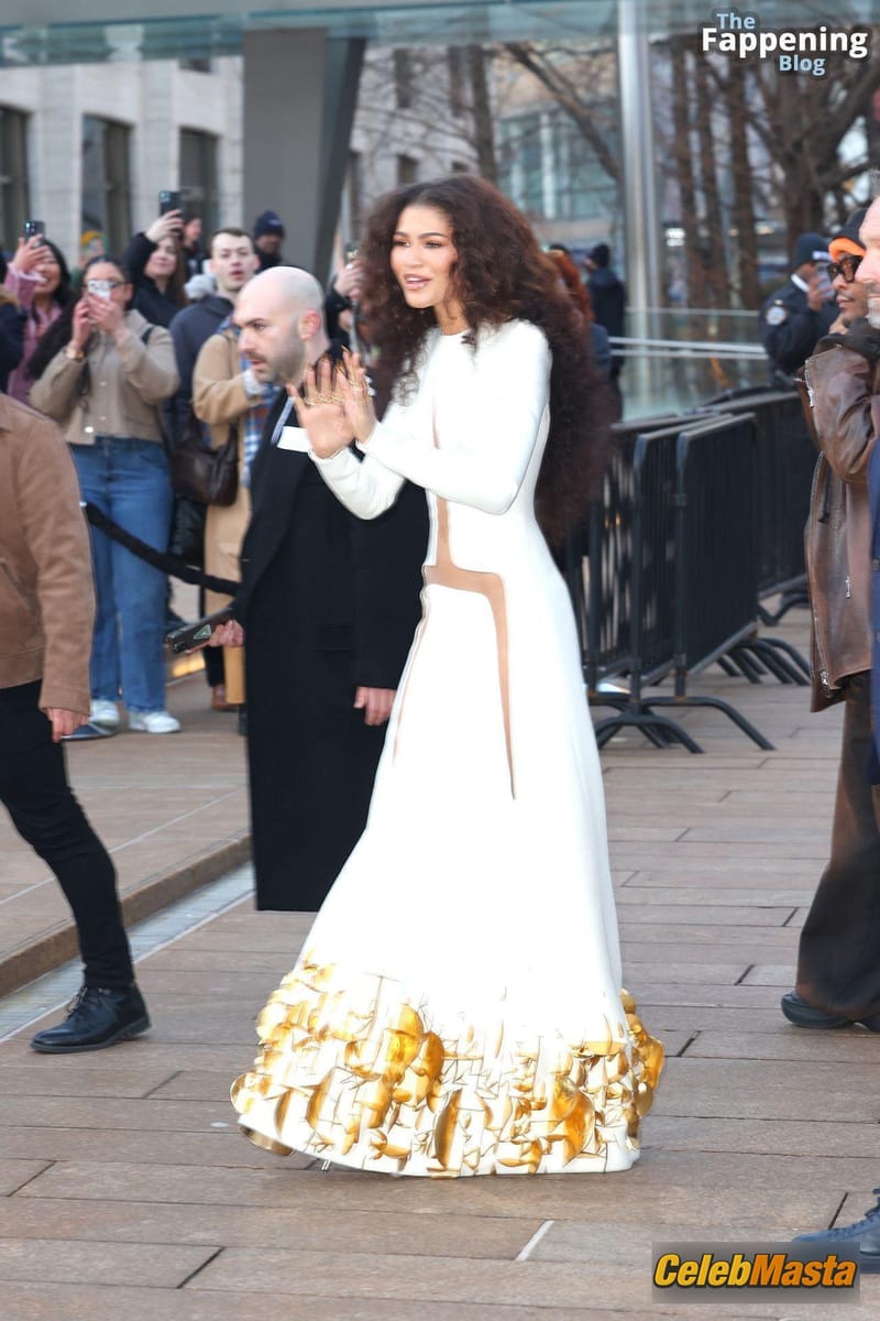 Zendaya Sexy Shows Off Her Peaked Nipples In A Stunning Dress At Dune: Part Two Premiere In New York City Photo Gallery photo 3