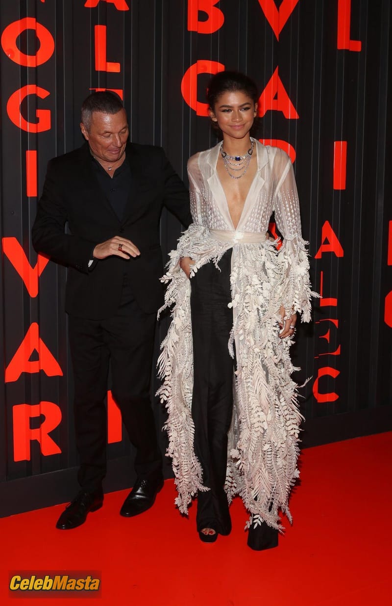 Zendaya Shows in a sexy outfit on the red carpet of the Bvlgari B.zero1 Rock Party Held at Duggal Greenhouse Brooklyn, New York Photo Gallery photo 3