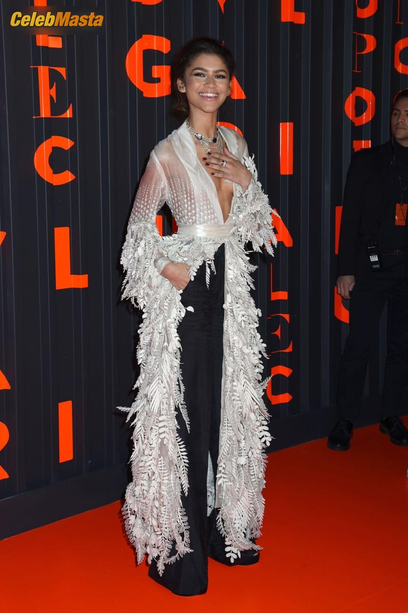 Zendaya Shows in a sexy outfit on the red carpet of the Bvlgari B.zero1 Rock Party Held at Duggal Greenhouse Brooklyn, New York Photo Gallery photo 4