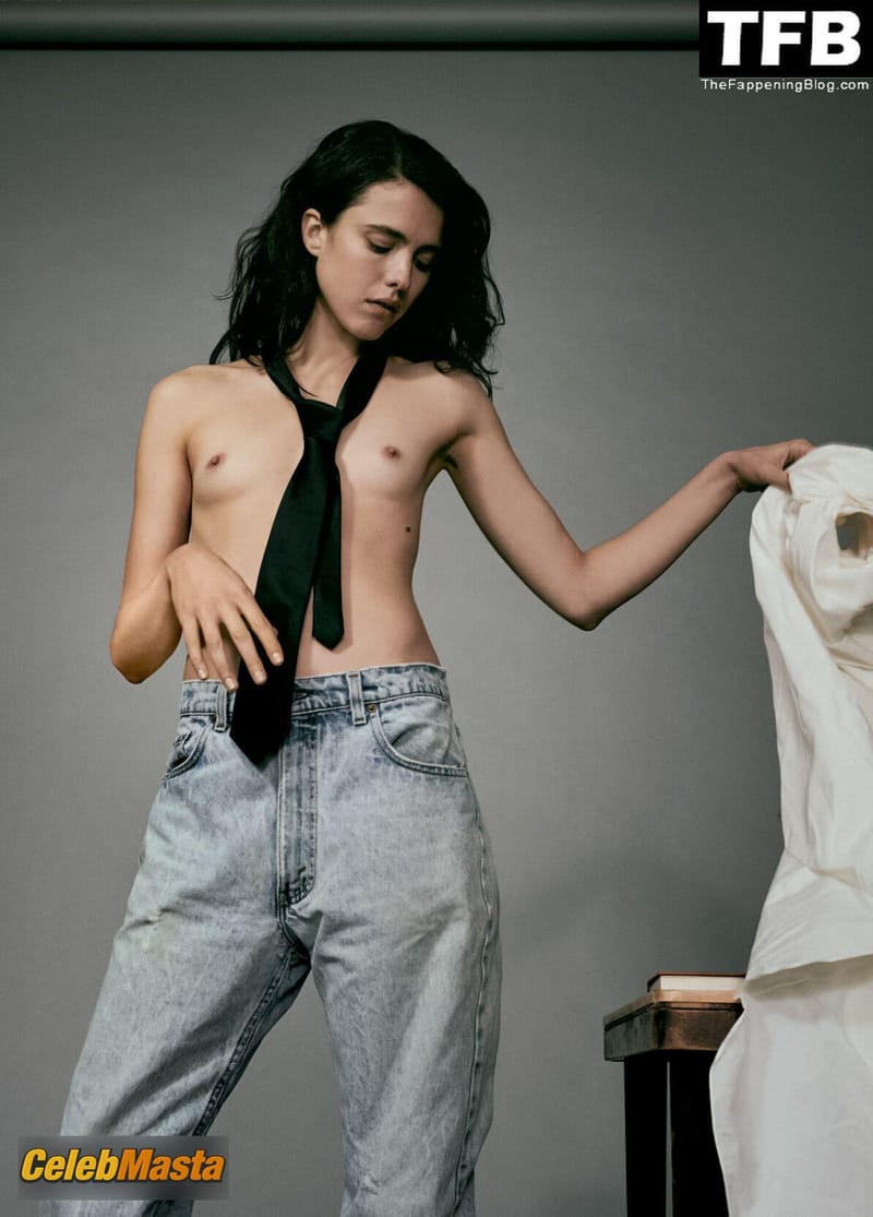 Margaret Qualley Sexy Poses Topless Showing Off Her Tits In A Photoshoot For AnOther Magazine photo 4