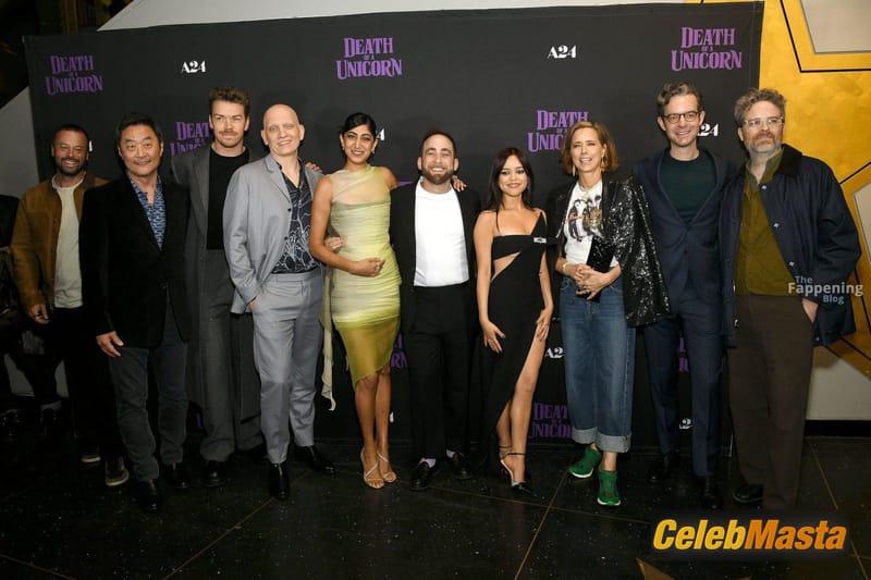Jenna Ortega Sexy Stuns In A Slaying Black Dress At The Death Of A Unicorn Screening In New York City Photo Gallery photo 4